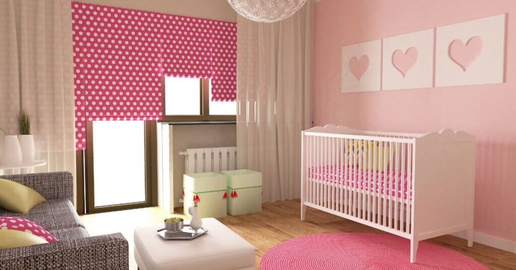 Blackout Roman Shades for Babies Room