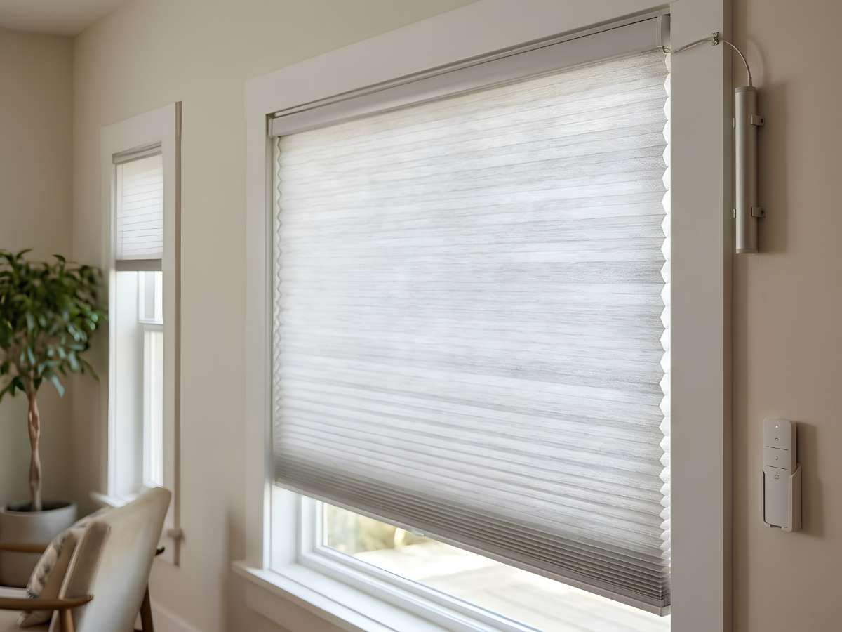 Motorized Cellular Shades-Battery Powered with Remote
